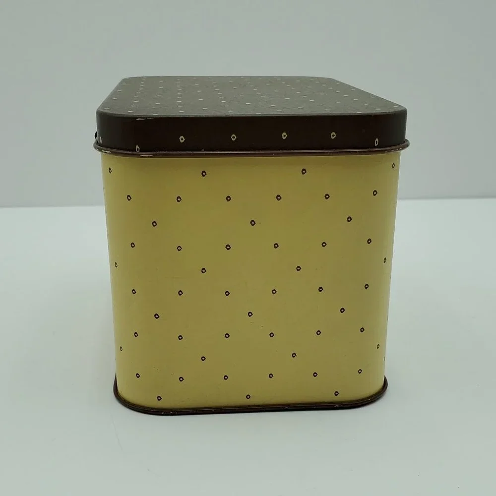 Pfaltzgraff Village Metal Recipe Card Holder Tin Box Cookie Candy Tea Tin - Picture 4 of 8